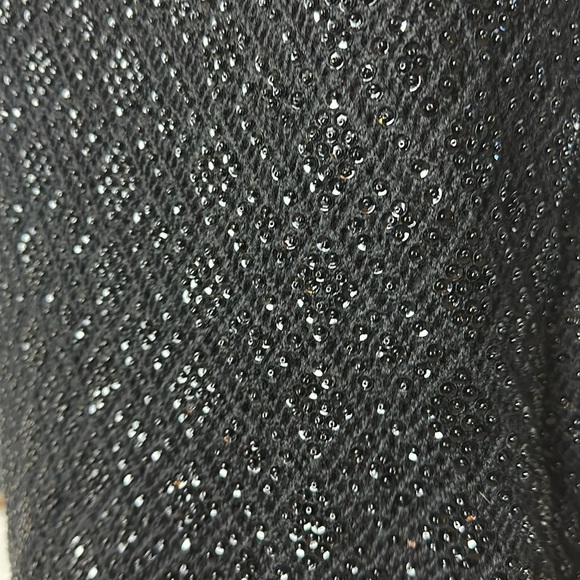 Vintage 100% wool knit scoop neck and back beaded loose fitting lined tank top - Picture 11 of 11